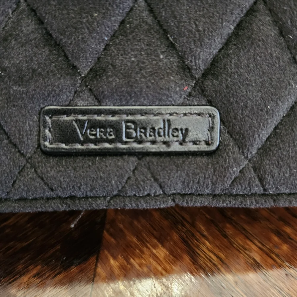 NWT Vera Bradley Black Quilted RFID 3 IN 1 Crossbody Wallet Wristlet
